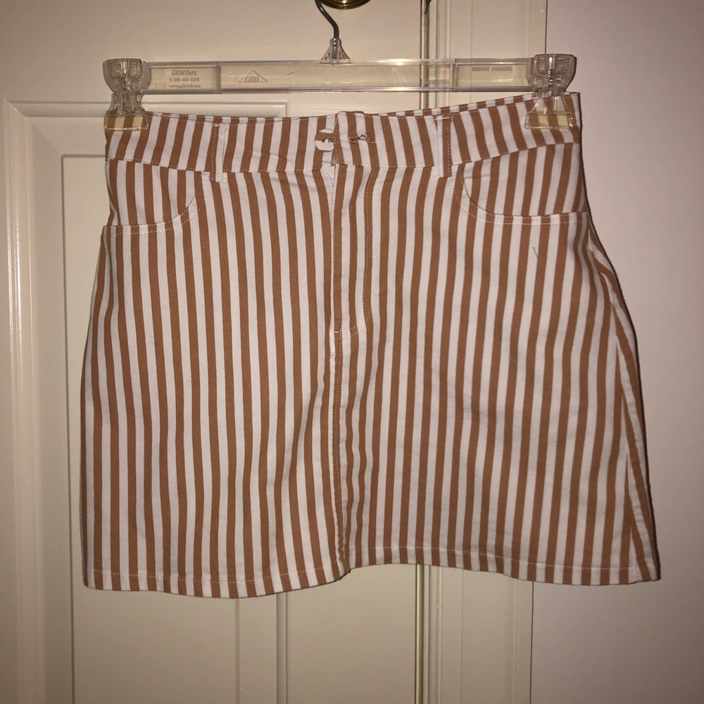 Forever 21 striped mine skirt size small